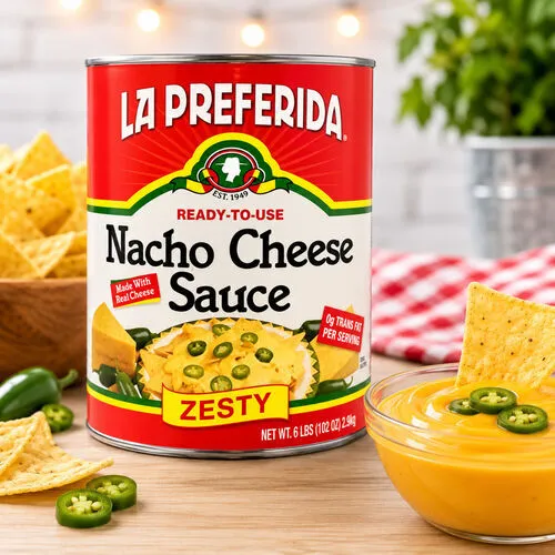La Preferida Ready-to-Use Zesty Nacho Cheese Sauce – 6 lb Can (rental required)