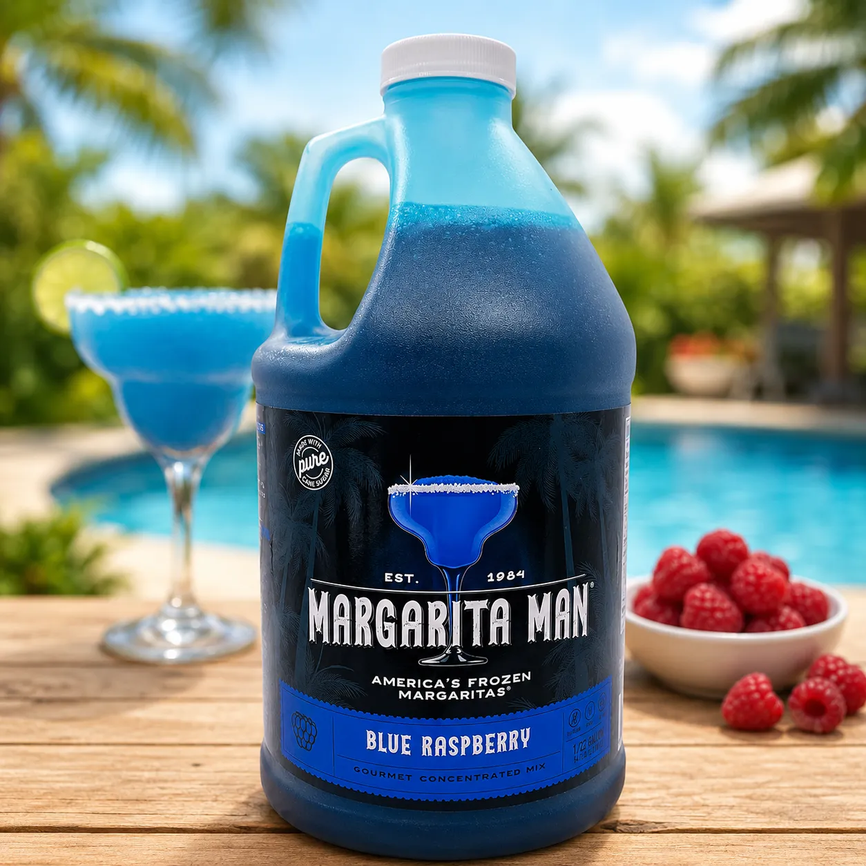 Blue Raspberry Slush Mix | 64 Fl oz bottle (rental required)