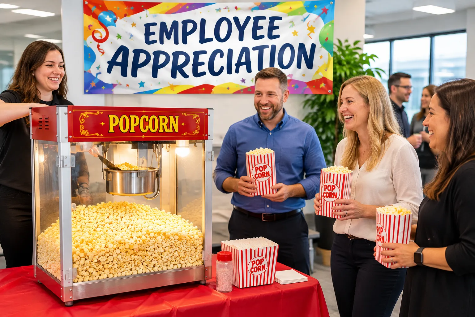 Office Popcorn Party (up to 60 people)