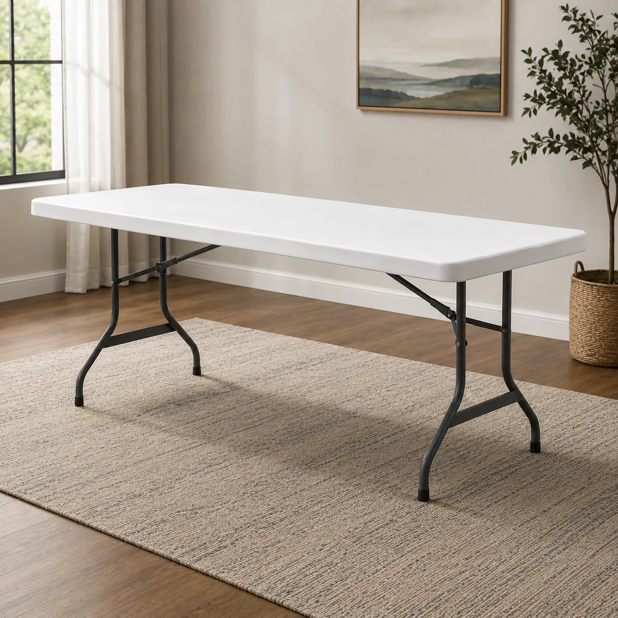 6 FT White Table