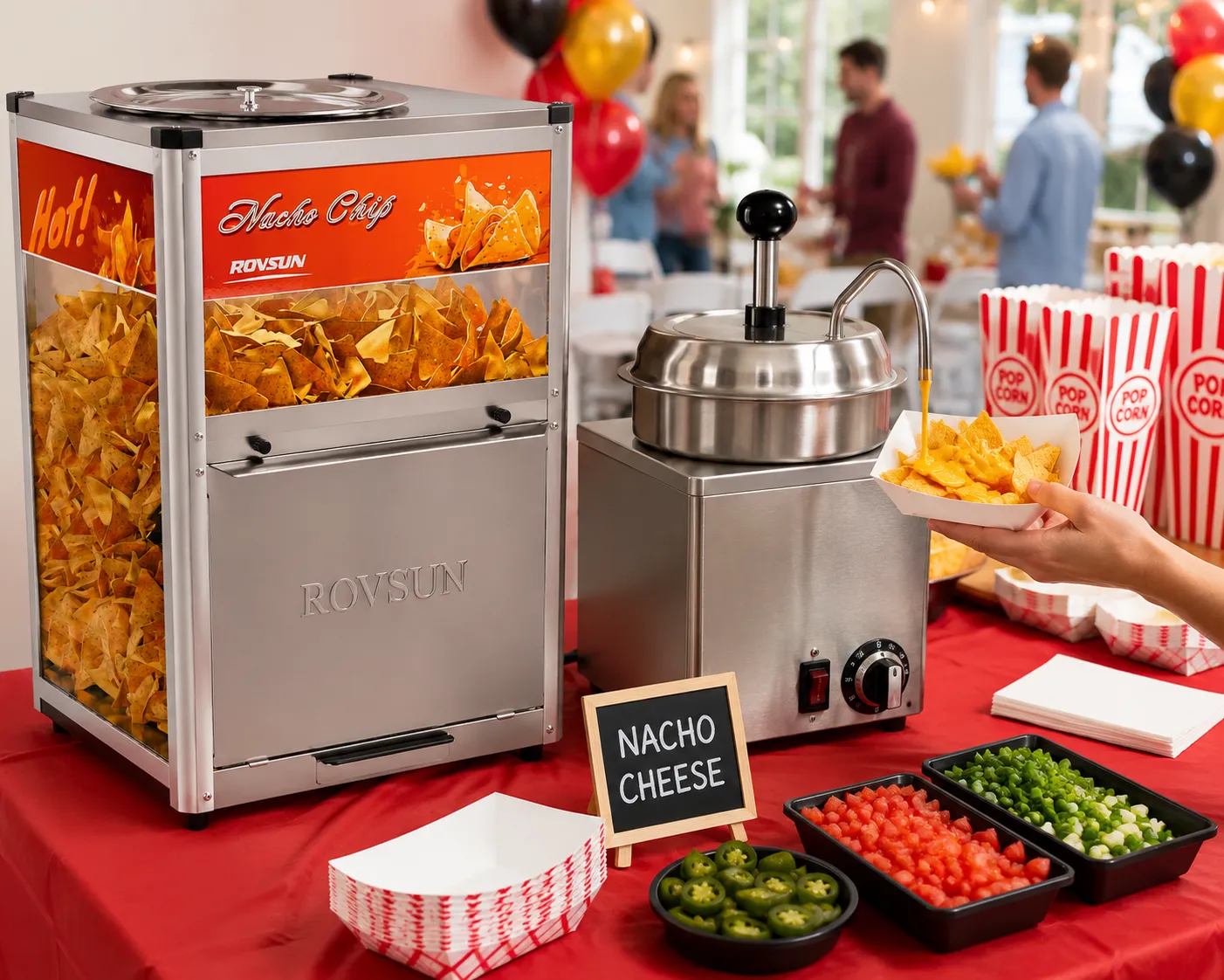 Nacho Chip Warmer & Cheese Dispenser
