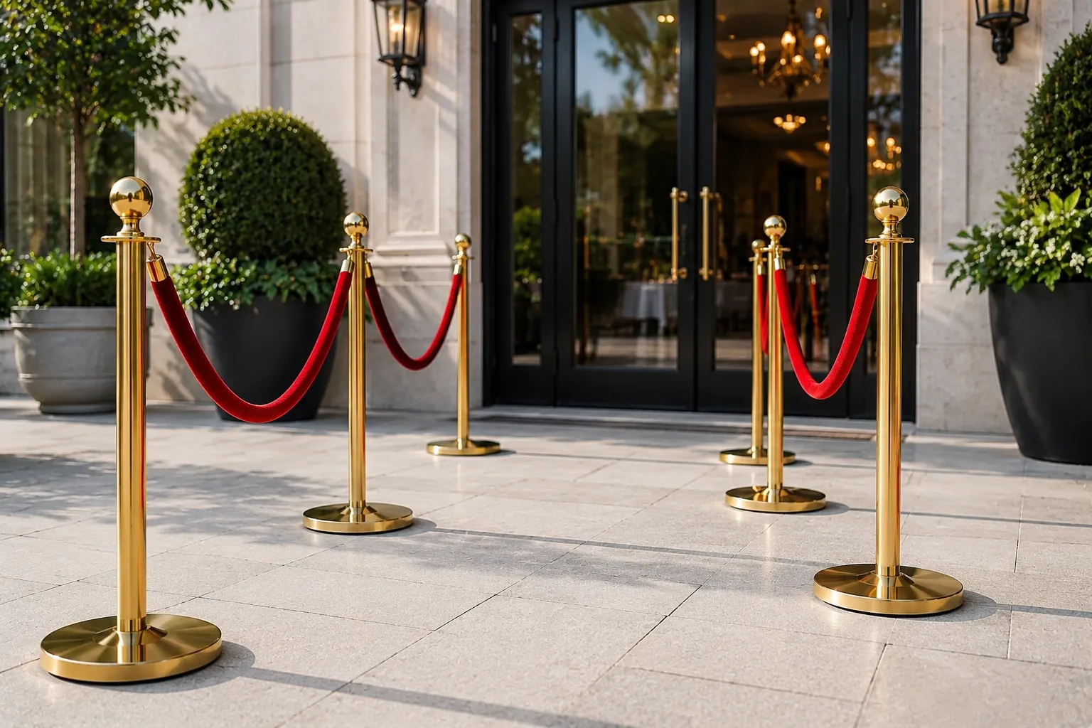 8pcs Gold Stanchion Posts