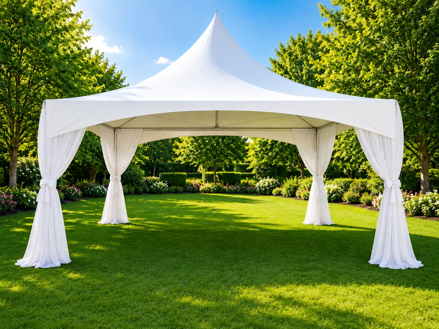 8' Full Size Tent Leg Drapes with Sashes