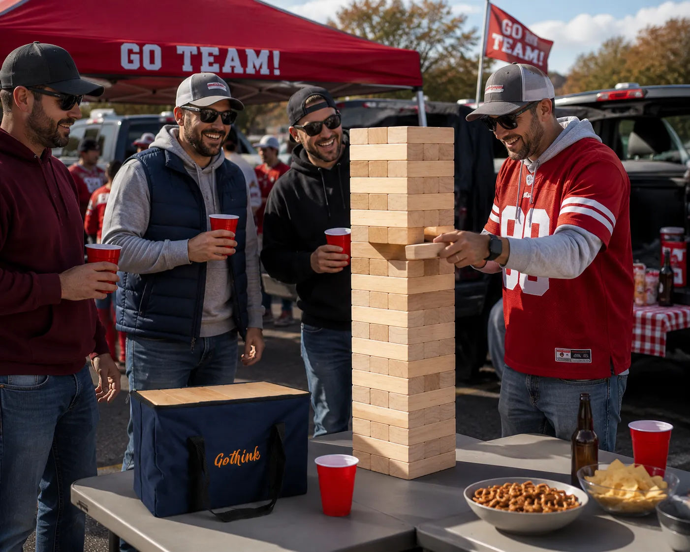 Giant Wooden Blocks Tower Stacking Game