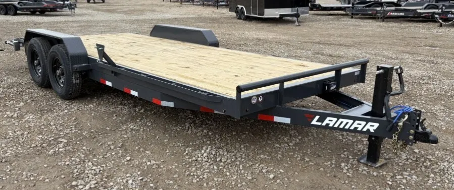 Flatbed / Car Hauler 7' x 20' 14k Trailer