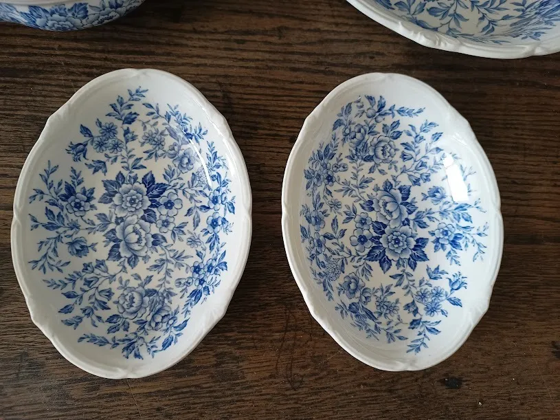 RABANERA / BOWL BLUE & WHITE PRINTEMPS - 15 x 20 cm