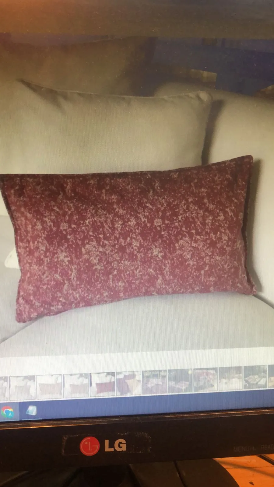 ALMOHADON  BORDO NEVADO  (BN )50 X30 