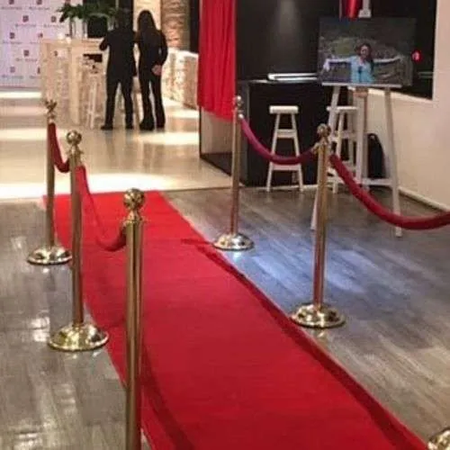 ALFOMBRA ROJA OSCURO RIBETE LATERAL 1 X 15 MT (RO115)