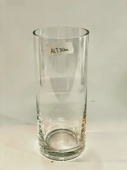 FLORERO CRISTAL LISO  "FCL28" 12 X 30 CM