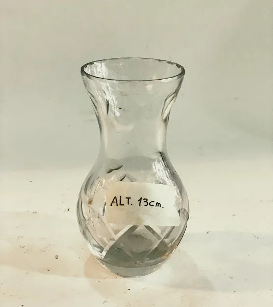 FLORERO CRISTAL ANTIGUO "FCA17 "  6 X  13 CM 