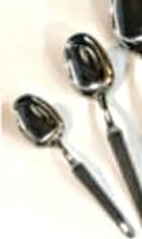 CUCHARITA DE CAFE  ACERO "GAMUZA"