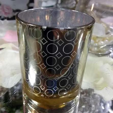 VASITO ORO DIAMANTE   Diam. 6,5 alt . 7,5 (CS021)