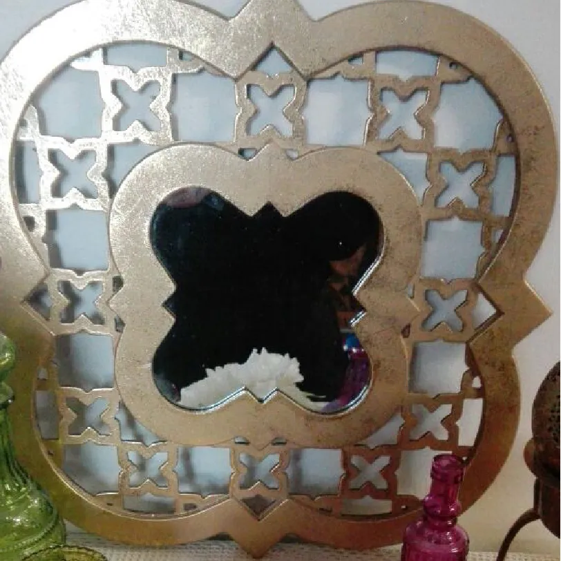 ESPEJO ORO ORIENTAL 0.45 X 0.45 mt