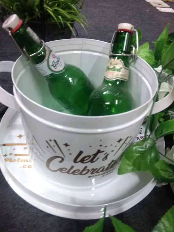 HIELERA - Lets Party BLANCO -diam 20cm alt 18 cm