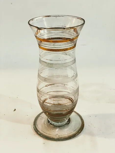 FLORERITO CRISTAL ANTIGUO ORO "FCAO22" 7 X 16 CM  