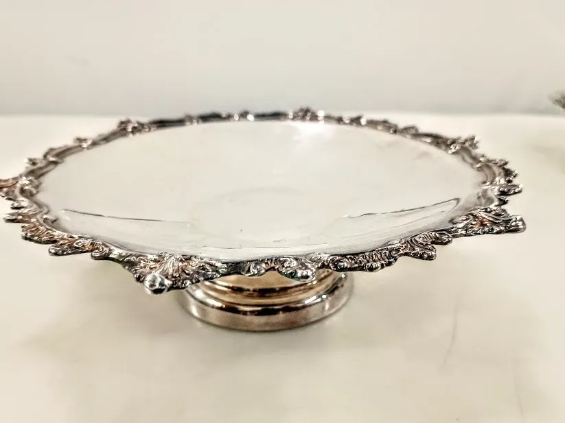 CENTRO DE PLATA ANTIQUE "RS25" 25 X 7 CM