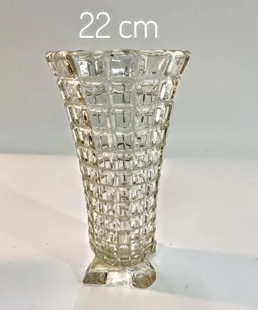 FLORERO CRISTAL ANTIGUO "FCA16"  12 X 22 CM 