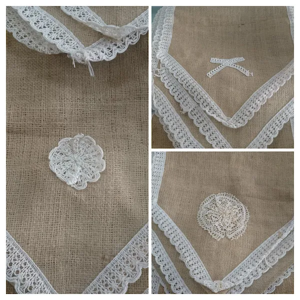 CAMINOS DE ARPILLERA CON PUNTILLA triangulo 1,50 x 0.35  mt