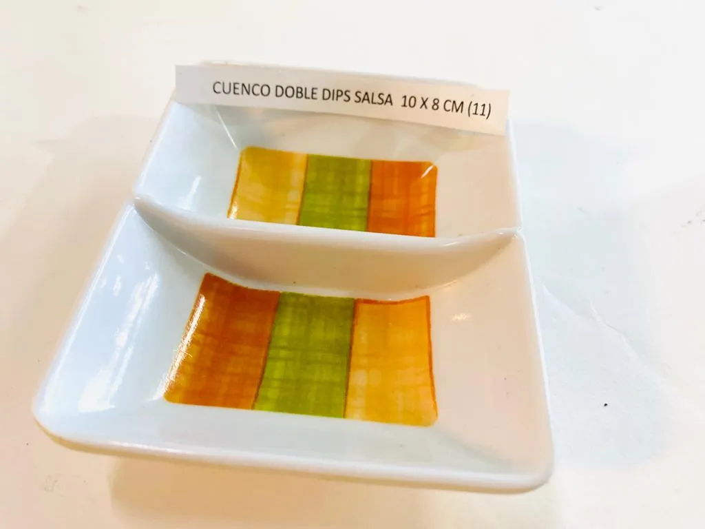 CUENCO DOBLE DIPS SALSA 10 X 8 (SA01)