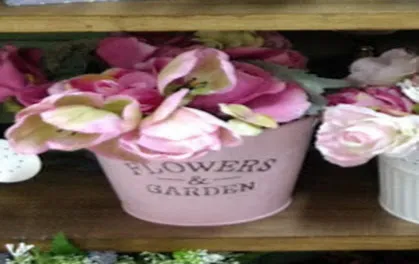 LATA ROSA FLOWER  GRANDE Diam 16 x 15 cm Alt,