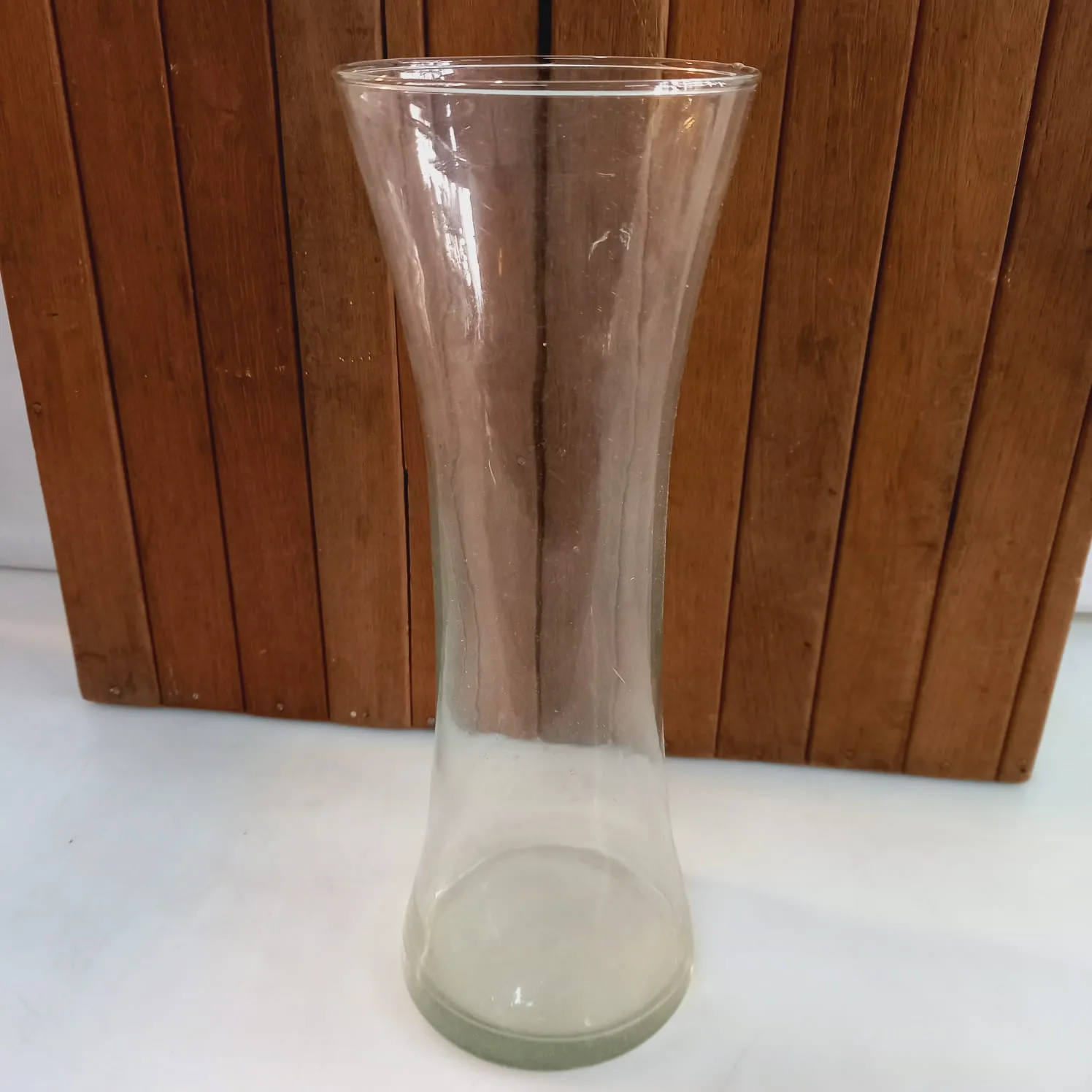 FLORERO CRISTAL LISO  "FCL38"  11 X  33 CM