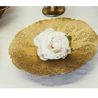 Alzada "A5"  Baja Calado Metal  ORO  diam 27 x5  CM  (CS029)