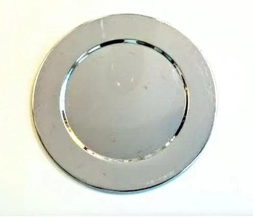 PLATOS  DE SITIO  METAL PLATEADO - 30  CM