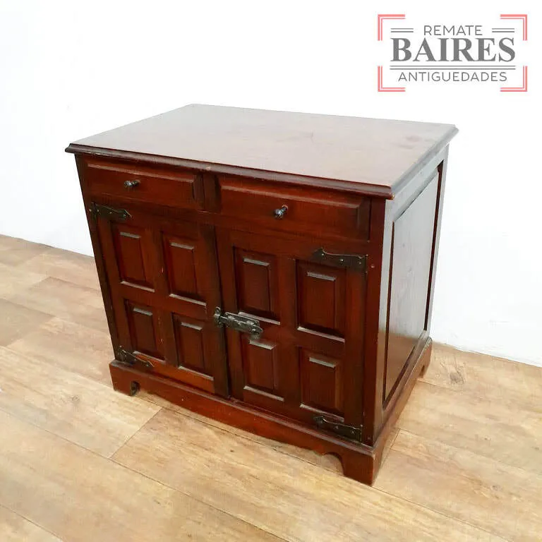 GABINETE DE CAOBA CON DOS CAJONCITOS