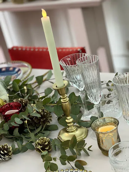 CANDELABRO CLASSIC ORO 1 VELA - Alt. 20 cm