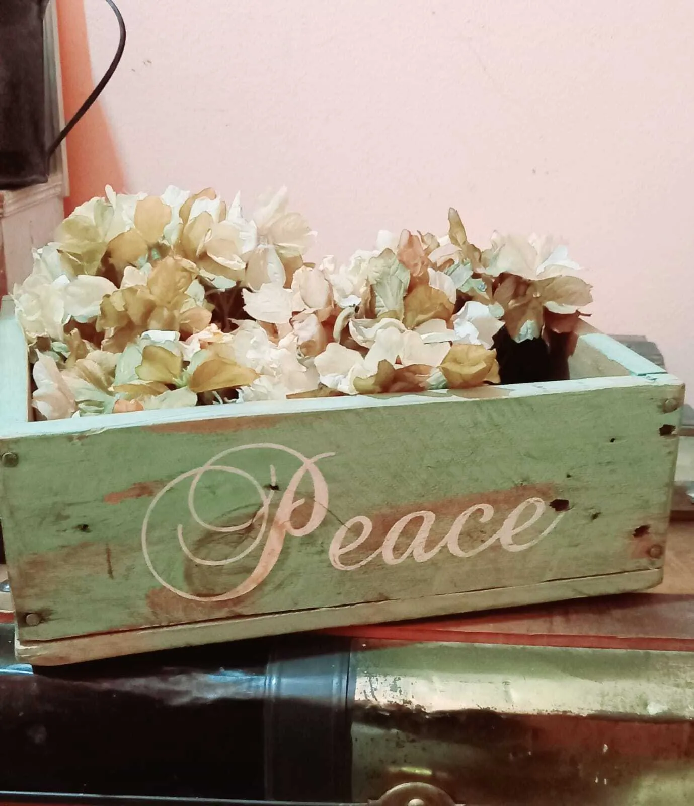 CAJON VERDE PEACE  26 x 20 x 10 cm 