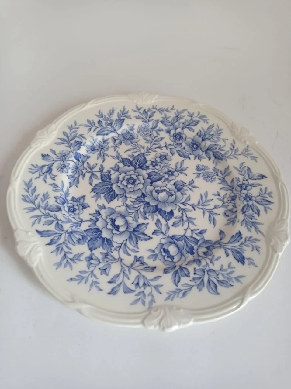 PLATO  PLAYO  BLUE & WHITE PRINTEMPS - Diam 23 cm 