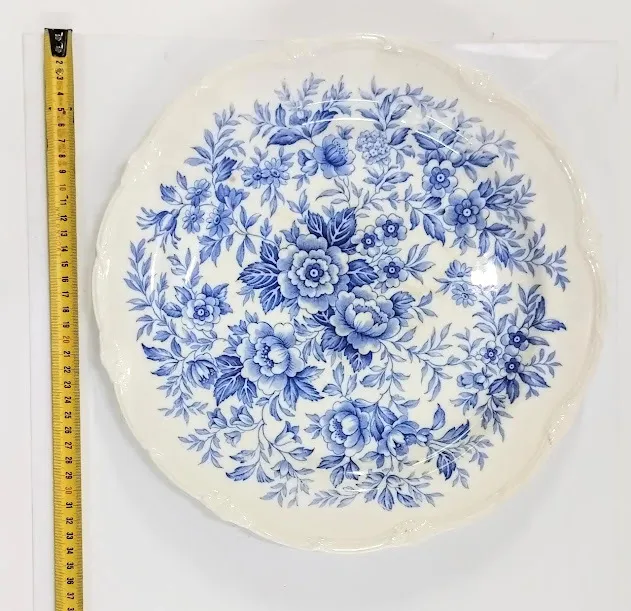 BANDEJA REDONDA BLUE & WHITE PRINTEMPS - 30 CM