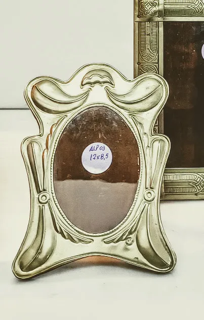 PORTARETRATO ALPACA OVAL ART NOUVEAU  12 X 8,5 CM  "ALP03"