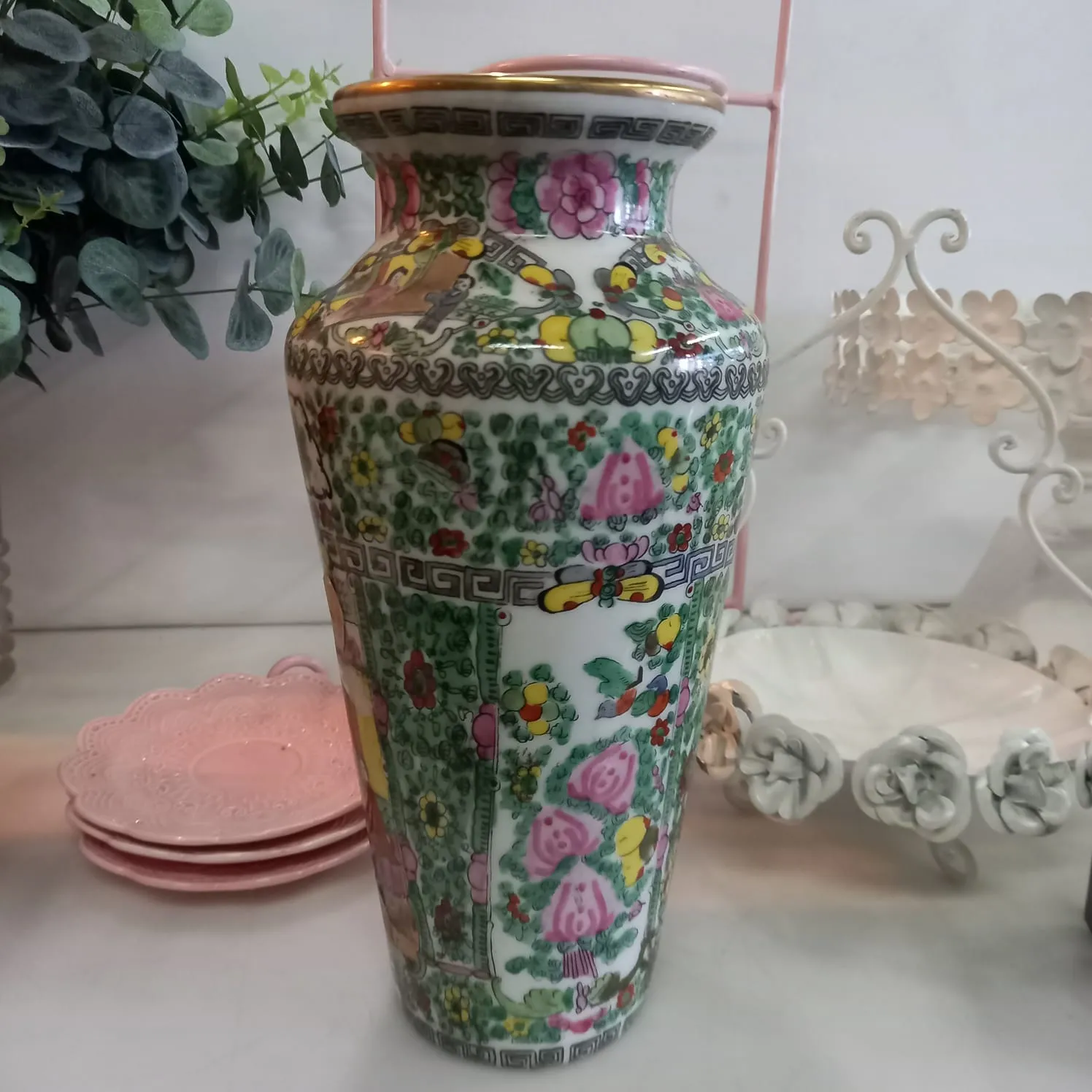 JARRON ORIENTAL   10 x  28 CM 