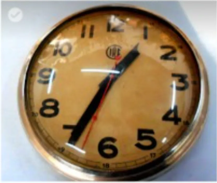 RELOJ DE PARED OFICINA METAL 28 CM 