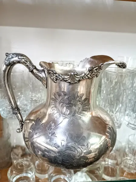 JARRA PLATA ANTIQUE REED&BARTON  -"JRB" - 20 CM ALT