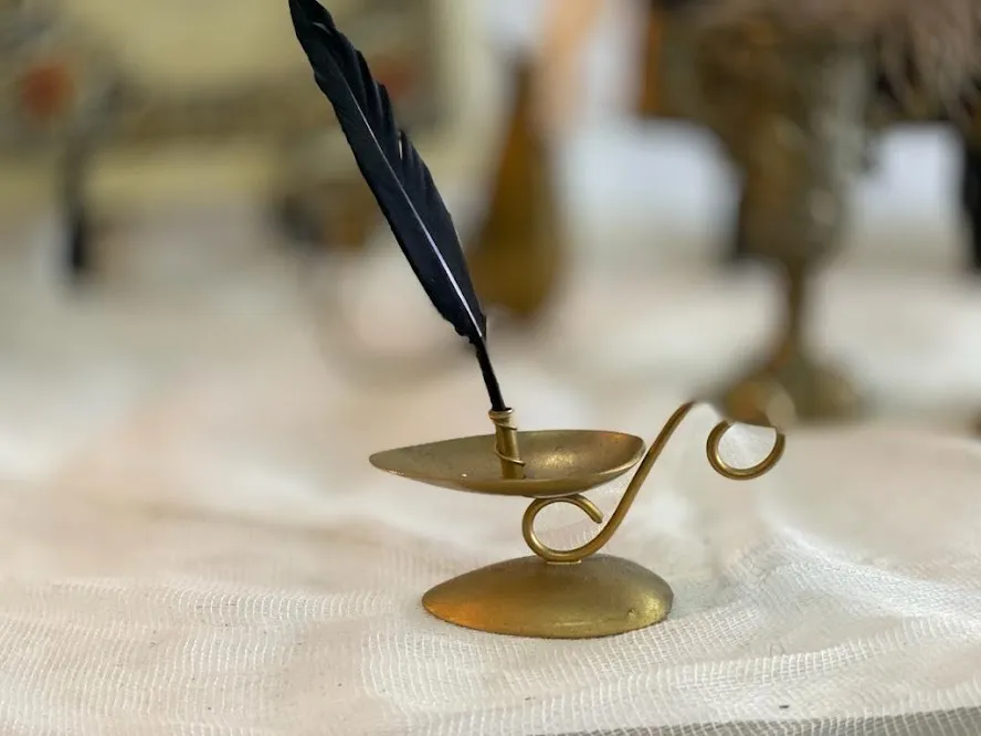 PORTA PLUMA BRONCE CHICO HARRY PPH - 10 CM