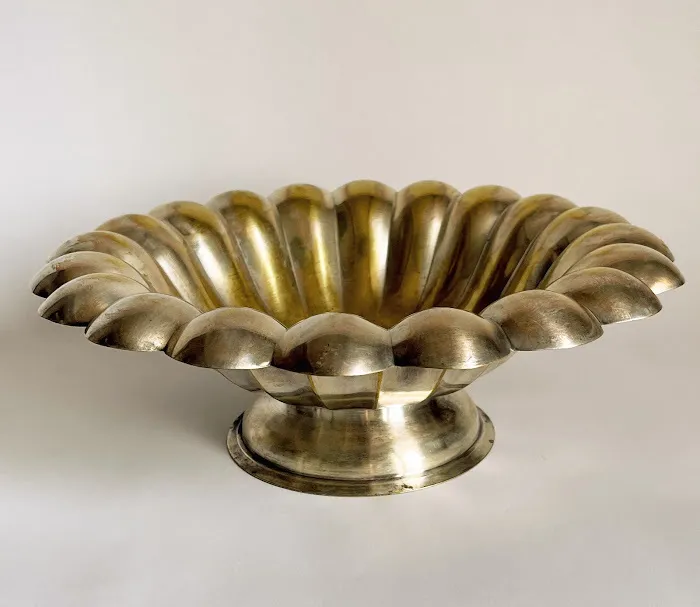 CENTRO PLATA  ANTIQUE ONDAS  "CPAO" Diam. 30 x 10 cm alt