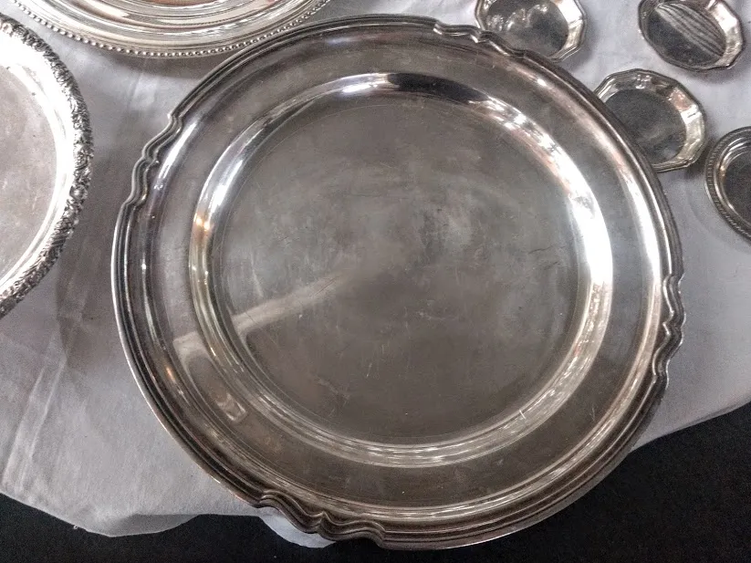 BANDEJA PLATA ANTIQUE " BPA 03" Diam 35 cm