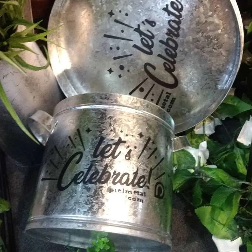 FRAPERA   Lets Celebrate  COLOR  ZINC - diam.35 alt.25 cm 