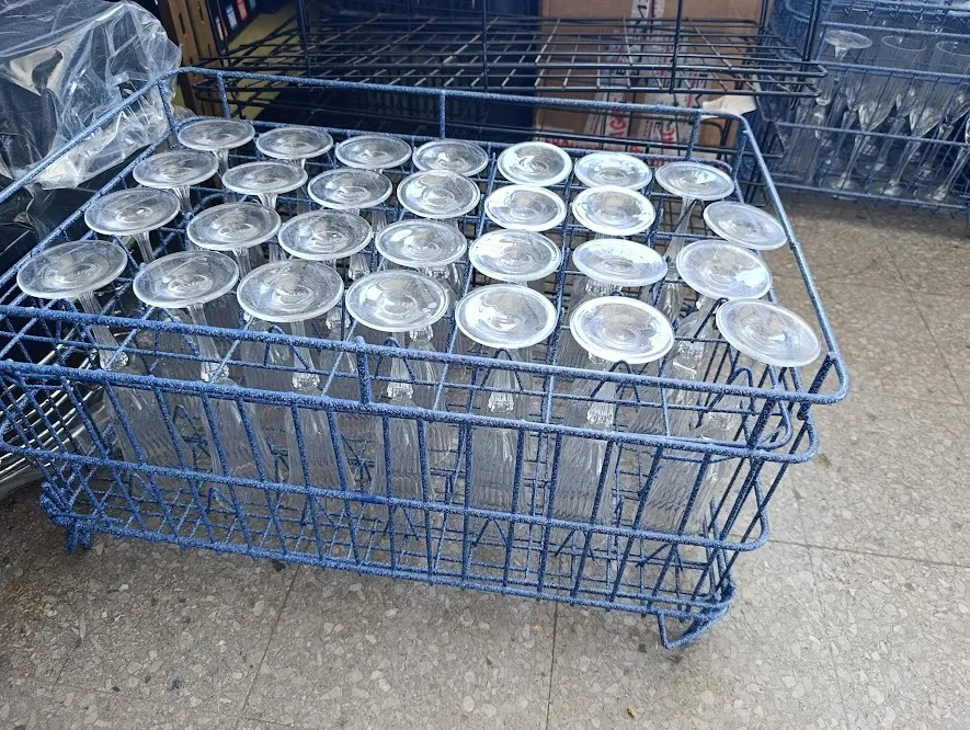 RACK AZUL PARA 28 COPAS CHAMPAGNE ADAGIO - 6 UNID TINCHO MARTIN