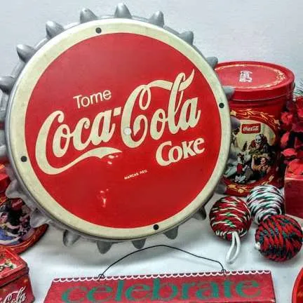 CHAPA ANTIGUA  COCA COLA  Diam 38 X 6 CM 