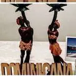 PAREJA CARIBE CON PALMERA- alt. 30 cm