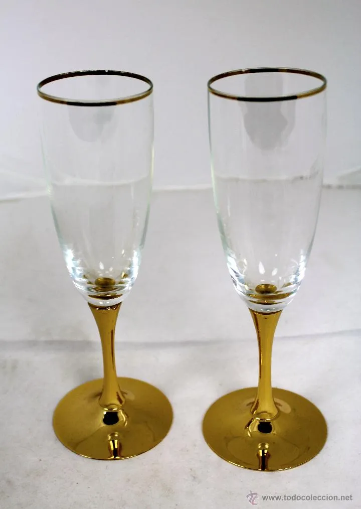 COPAS CRISTAL ORO ANTIQUE