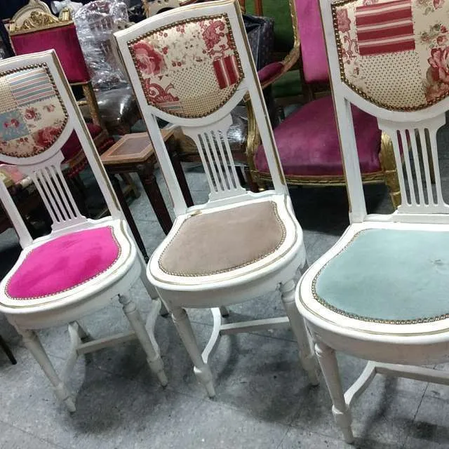 SILLAS SHABBY CHIC -TAPIZADO LIBERTY