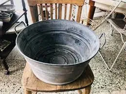  PALANGANA ZINC  " PAL02"  diam 56 alt 25 cm