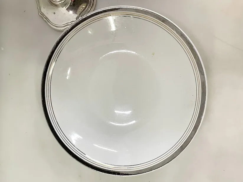 PLATO PLAYO BAVIERA BORDE PLATA 23.5 CM cm