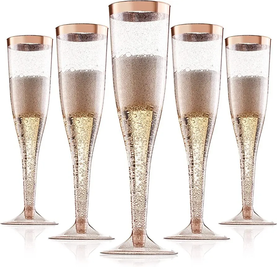 COPA CRISTAL CHAMPANGE FLAUTA BORDE ORO