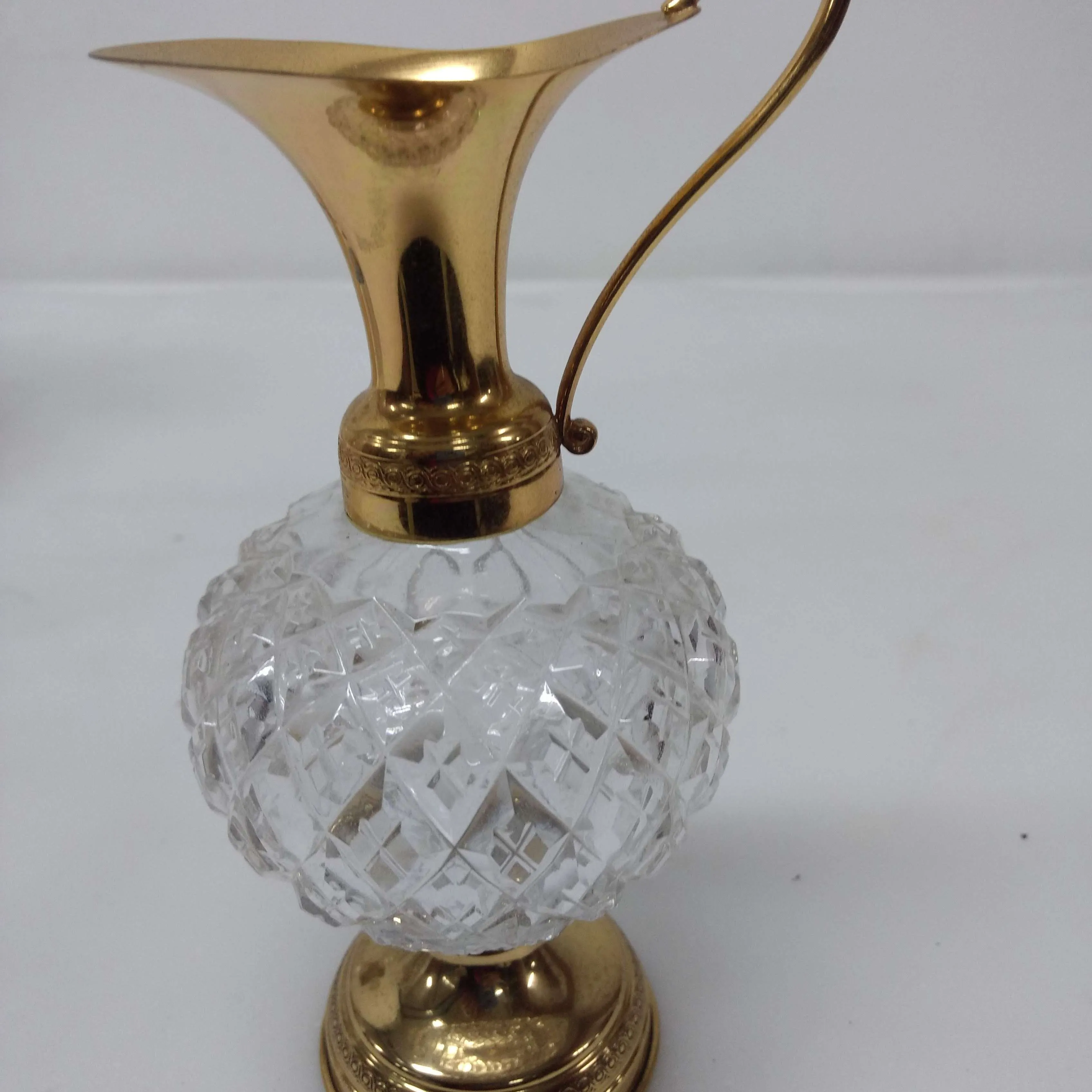ANFORA CRISTAL Y ORO Alt 18 CM- ACO