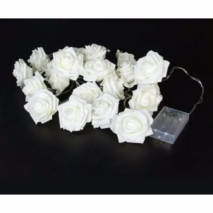 GUIRNALDA DE LUCES LED CON ROSAS